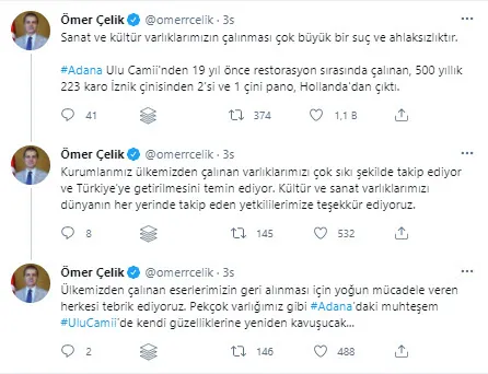 Son dakika: Adana'daki Ulu Camii'nin çinileri Hollanda'dan çıktı! AK Parti'den sert tepki: Çok büyük bir suç ve ahlaksızlıktır - 4