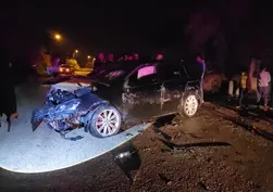 Adana'da feci kaza! Otomobil takla attı