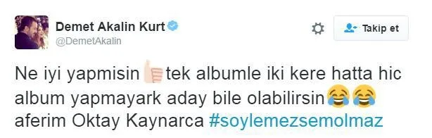 Demet Akalın'dan Oktay Kaynarca'ya destek - 1