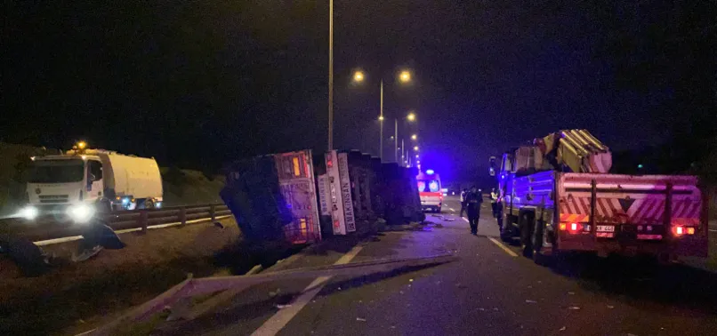Kuzey Marmara Otoyolu'nda feci kaza!