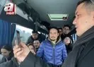 Dışişleri Bakanı Mevlüt Çavuşoğlu, tahliye edilen vatandaşlarımızla görüştü