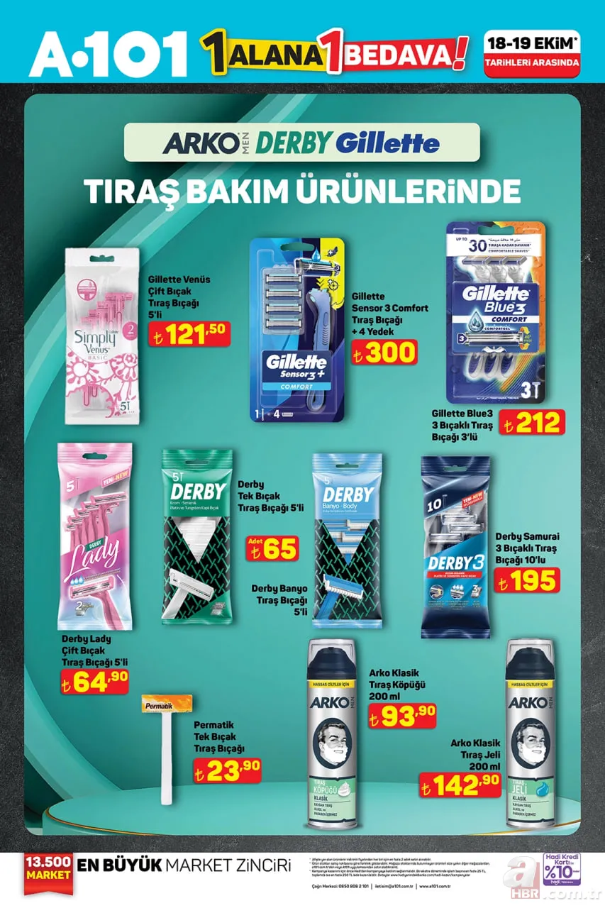 A101 FIRSATLARINDA BU HAFTA | 18-24 Ekim indirimlerinde neler var? Ayçiçek yağı 435 TL, deterjan 179 TL, duş jeli 69 TL… 7