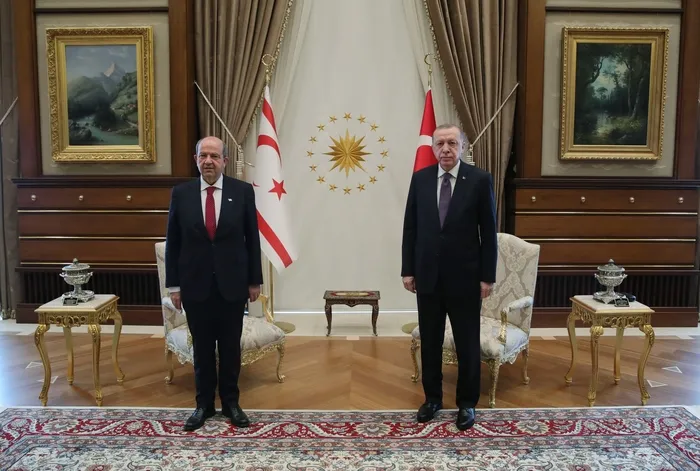 Son dakika: Külliye'de önemli kabul! Başkan Erdoğan, KKTC Cumhurbaşkanı Ersin Tatar ile görüştü - 1
