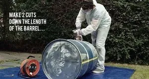 Boş varili atmak yerine bakın ne yaptı!