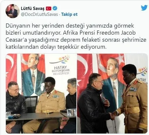 chpli-hatay-buyuksehir-belediye-baskani-lutfu-savasin-afrika-prensi-diye-agirladigi-kisi-bakin-kim-cikti-freed-1676974466019.jpeg CHP'li Hatay Büyükşehir Belediye Başkanı Lütfü Savaş'ın 'Afrika Prensi' diye ağırladığı kişi bakın kim çıktı! Freedom Jacob Ceasar kimdir? - 1