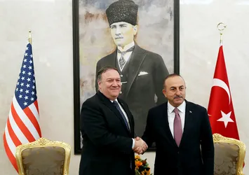 Çavuşoğlu ile Pompeo görüştü