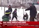 İstanbul’daki kar yağışı en çok çocukları sevindirdi