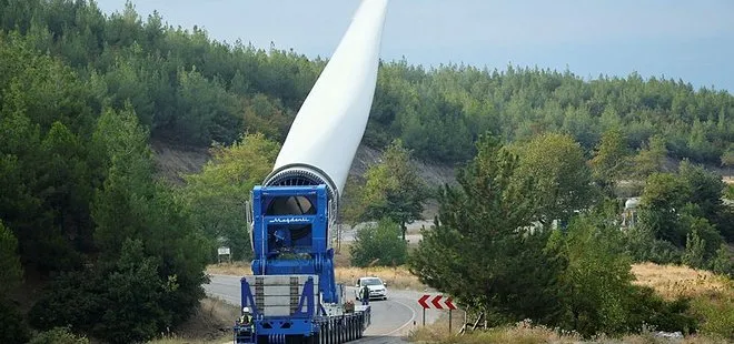 Rüzgar enerji santrali türbinleri 50 günde taşınacak!