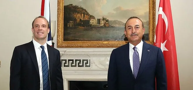 Son dakika: Dışişleri Bakanı Çavuşoğlu, İngiliz mevkidaşı Dominic Raab ile görüştü