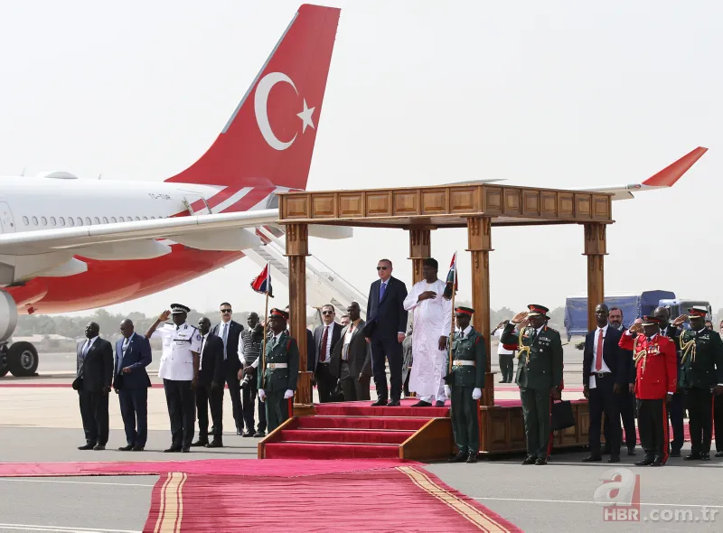 Başkan Erdoğan Gambiya’da resmi törenle karşılandı 1