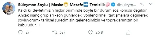 Son dakika: İçişleri Bakanı Süleyman Soylu'dan "tarikat yapılanması" iddialarına ilişkin açıklama - 2