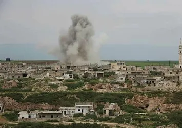 Son dakika: Rus savaş uçakları İdlib'i vurdu!