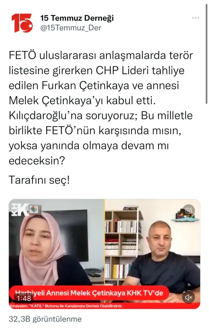 CHP lideri Kılıçdaroğlu’nun TBMM’de ağırladığı Melek Çetinkaya’dan skandal ifadeler! Darbecileri taşıyan pilot Kerime Yıldırım terörist değilmiş