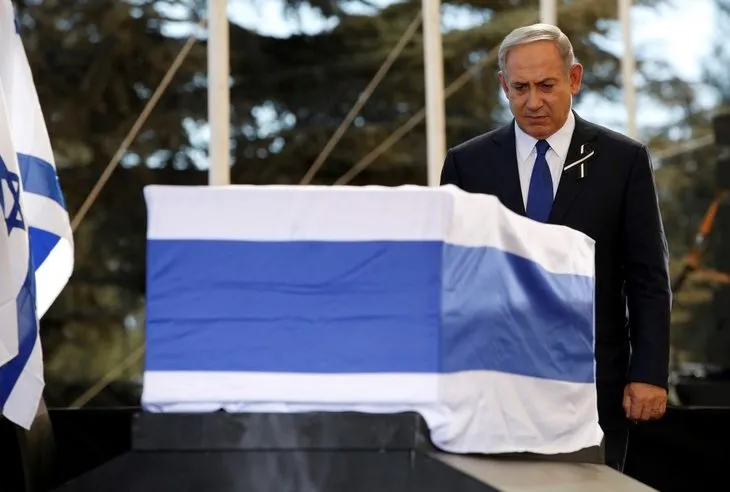 Eski İsrail Cumhurbaşkanı Şimon Peres defnedildi