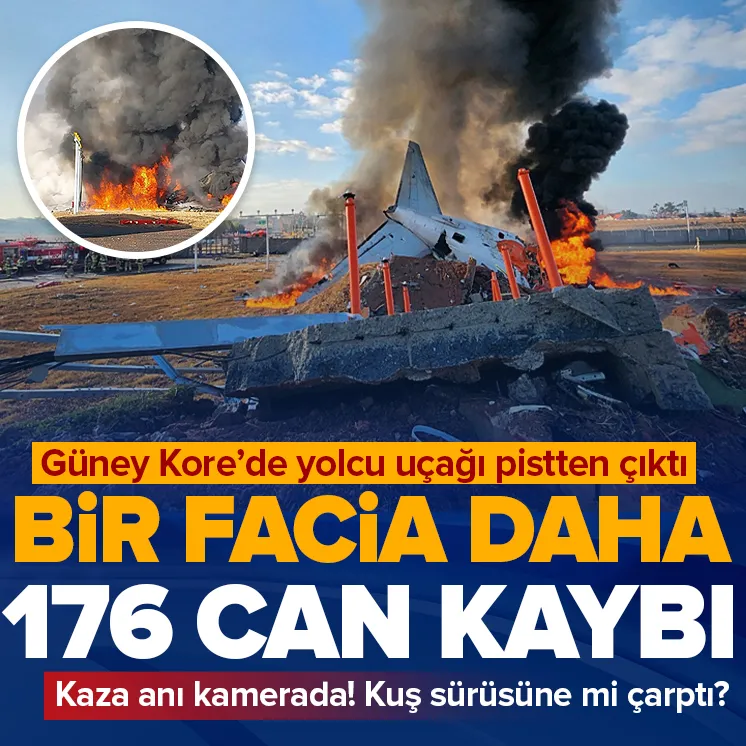 Güney Kore’de uçak kazası! Çok sayıda ölü var