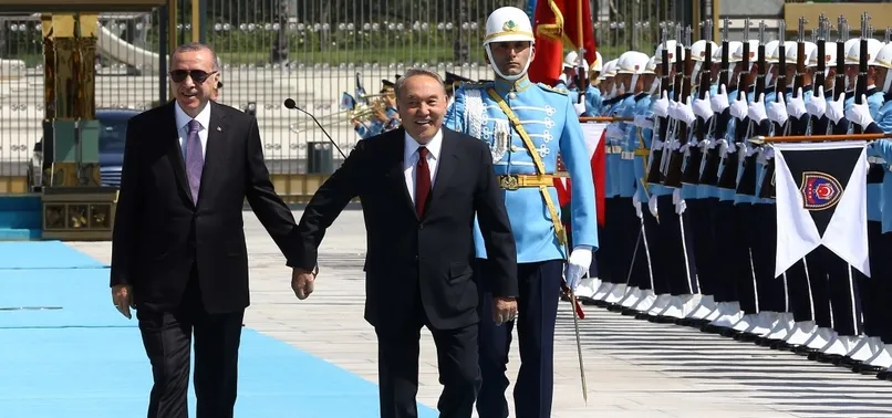 Başkan Erdoğan ile Nazarbayev'den kritik görüşme! Karşılamada dikkat çeken anlar...