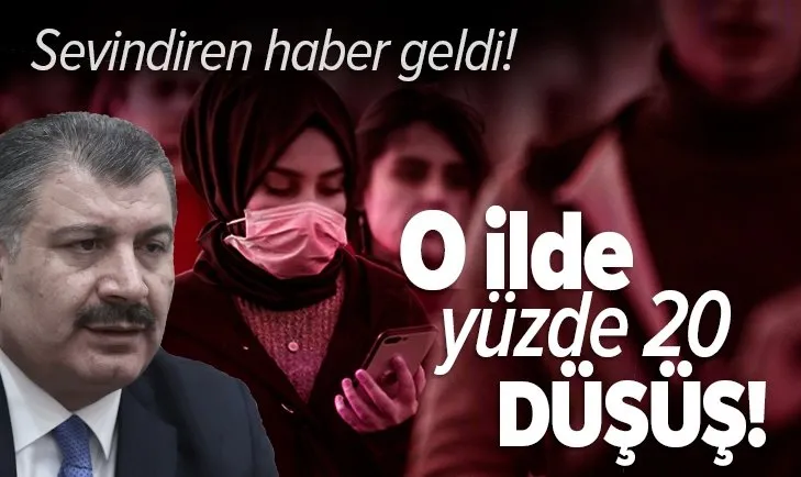 Son dakika: Bakan Koca güzel haberi verdi! O ilde yüzde 20 düşüş
