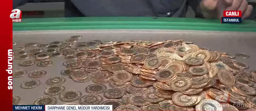 Çeyrek altına yoğun talep! A HABER altınların basıldığı DARPHANE'de: Üretimde artış var 21