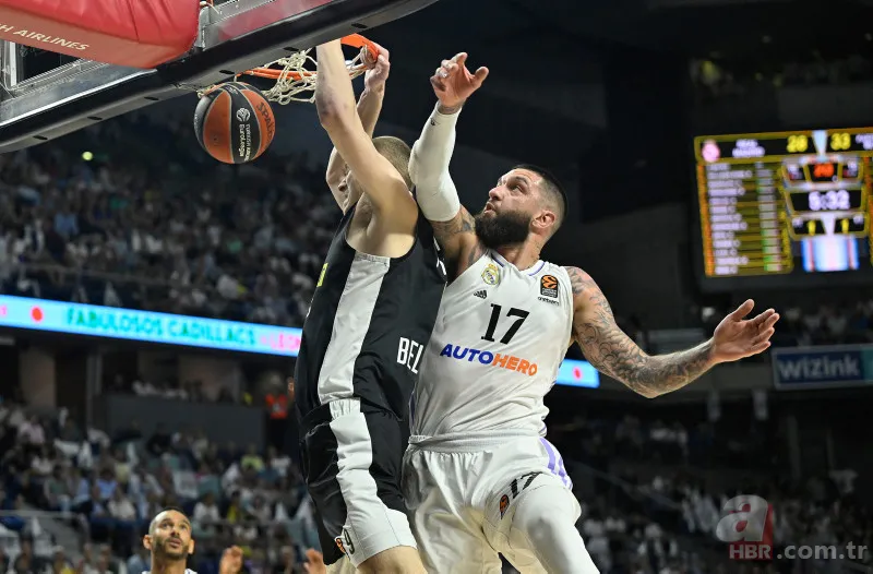 Basketbol maçı boks ringine döndü! Real Madrid-Partizan karşılaşmasında ortalık karıştı 4