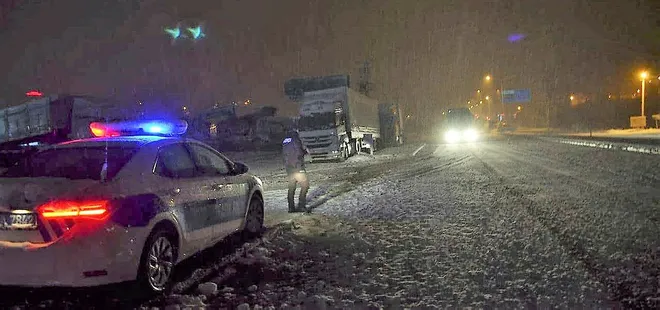 Uluslararası yolda ulaşıma kar engeli