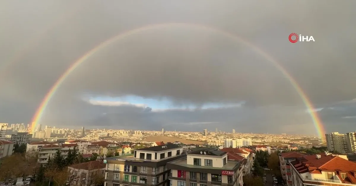 İstanbul'da gökkuşağı görenleri hayran bıraktı
