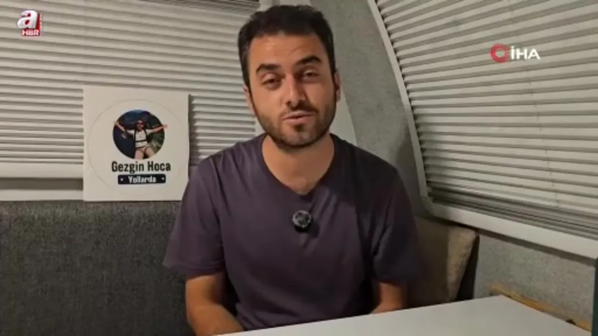 Karavanıyla Türkiye’yi gezen gezgin Van Gölü sahillerine ulaştı