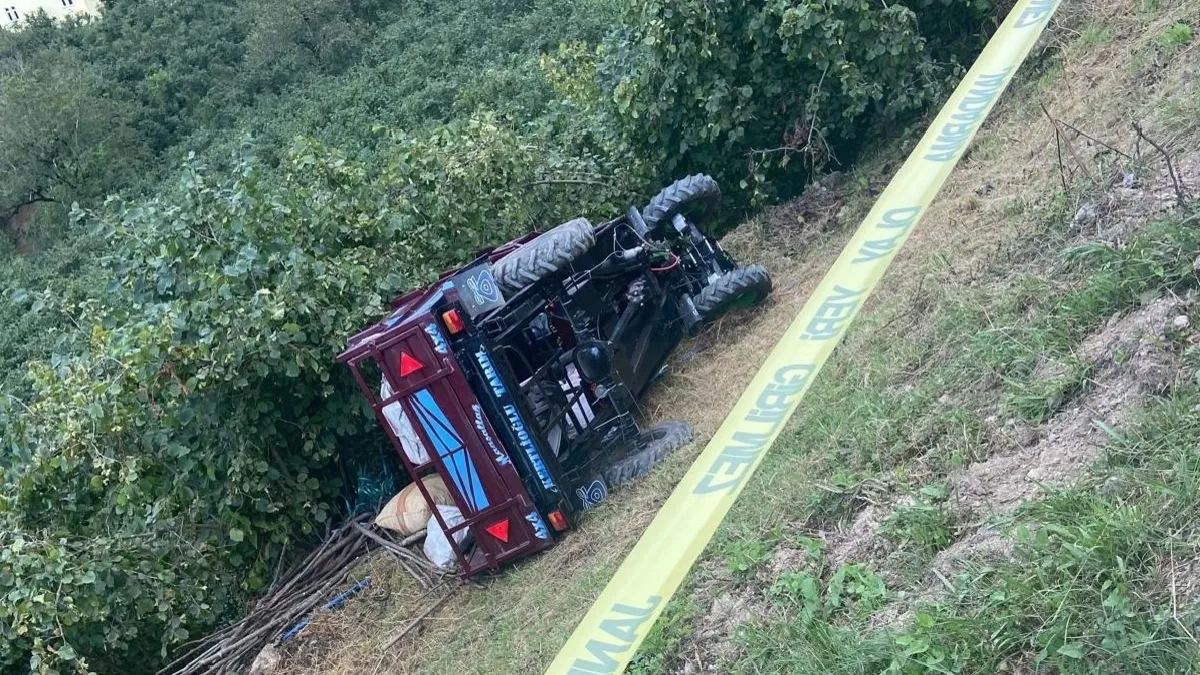 Ordu'da tarım aracı devrildi: 1 ölü