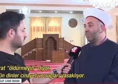 Cami imamı İsrail soykırımını anlattı