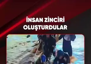 İNSAN ZİNCİRİ OLUŞTURDULAR