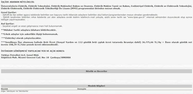 34 ila 37 bin TL arasında maaş veriyor! 12 Farklı kadro için başvuruları İŞKUR üzerinden toplamaya başladı! İşte kadrolar… - 14