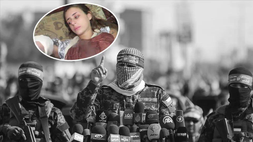 Kassam Tugayları: Elimizde 200 ile 250 arası esir var! İşte ellerindeki esir kadının tedavi görüntüleri