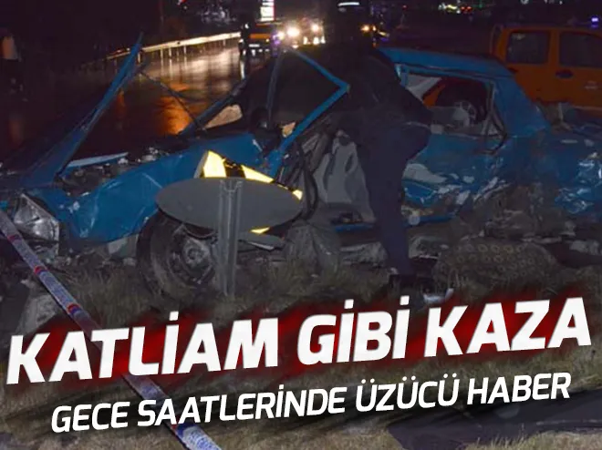 Kastamonuda katliam gibi kaza!