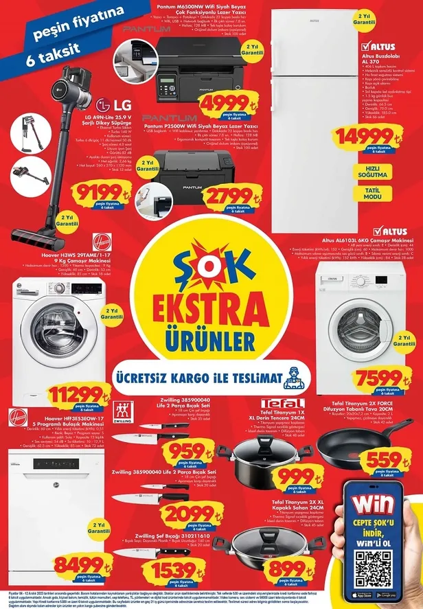 ŞOK 11 Aralık aktüel kataloğu yayınladı! Bu hafta ŞOK’ta %50’ye ulaşan indirim ve peşin fiyatına 6 taksit seçenekleriyle avantajı sunuluyor