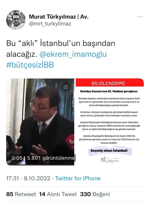 İBB 2023 bütçesini yasal süre içinde sunamadı! Tevfik Göksu belgesiyle tepki gösterdi: Böyle bir beceriksizliği nasıl becerdiniz? - 8