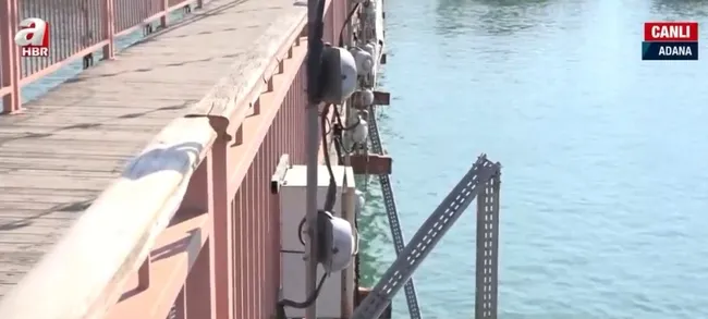 Adana’da asma köprüler bakımsız bırakıldı! Köprülerin korkulukları tellere bağlandı