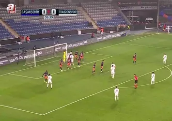 Trabzonspor Felipe Augusto Da Silva'nın attığı golle 1-0 öne geçti