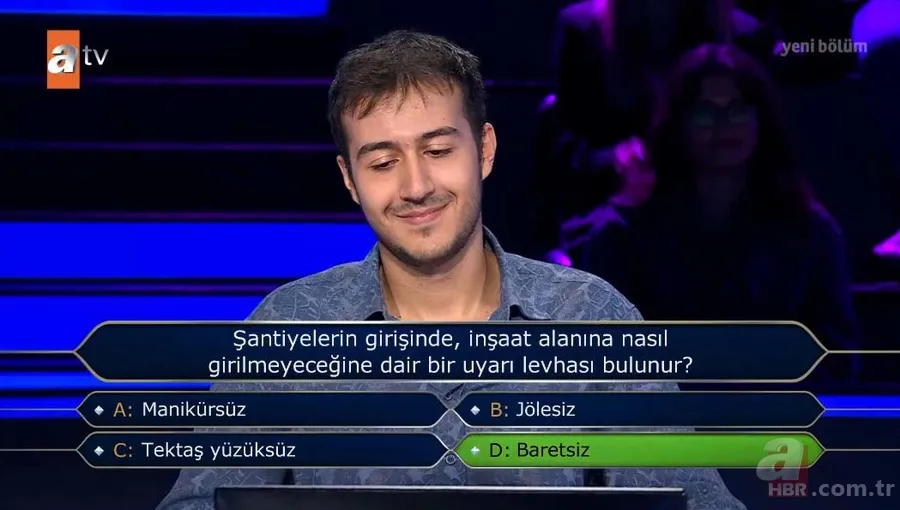 Kim Milyoner Olmak İster'de tarihi anlar! Yarışmacı milyonluk soruyu açtırmaya hak kazandı 12