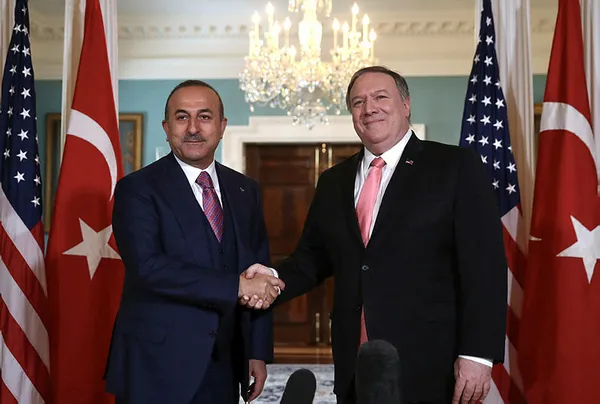 Mevlüt Çavuşoğlu ABD'li mevkidaşı Pompeo ile görüştü - 1