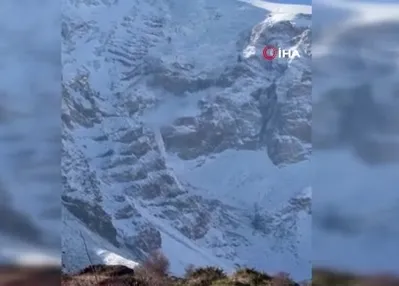 Ağrı Dağı’nda çığ düştü