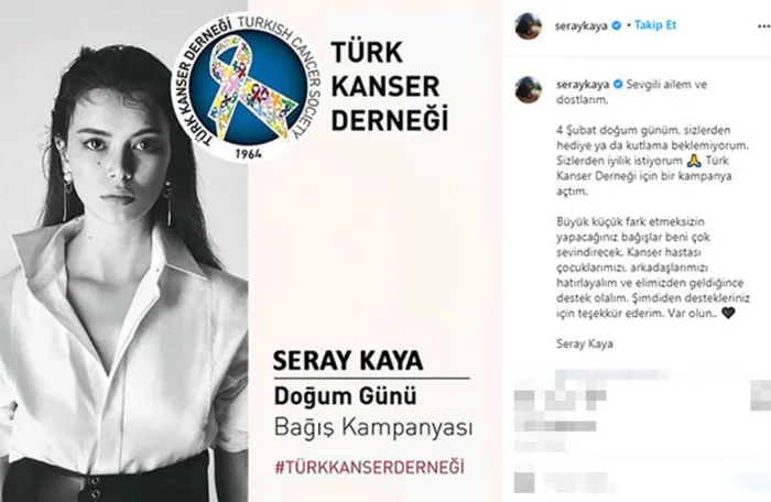 Kuruluş Osman'ın yıldızı Seray Kaya'dan anlamlı bağış - 1
