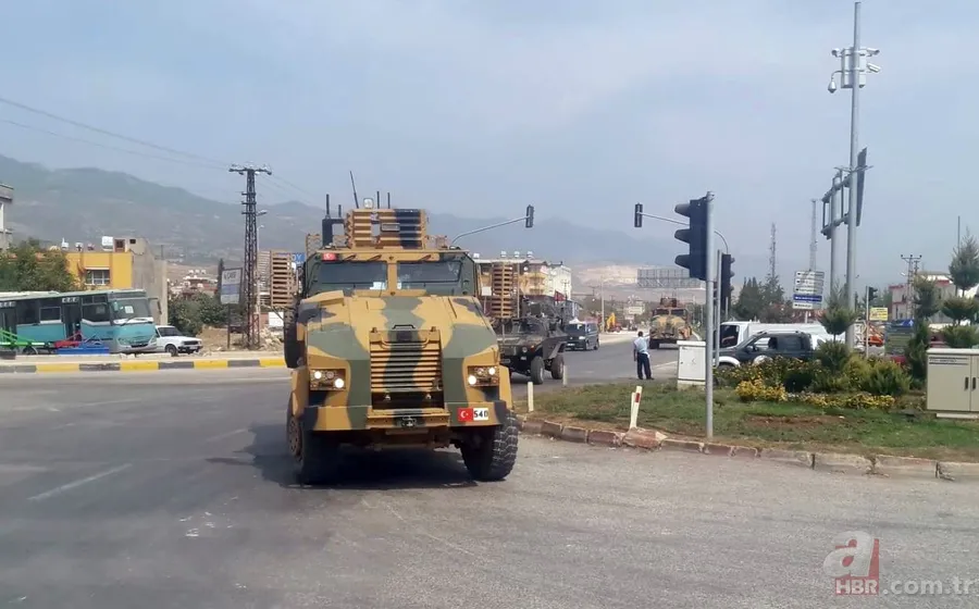 Sınıra askeri araç takviyesi 6