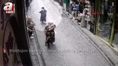 Yaşlı kadın son anda kurtuldu