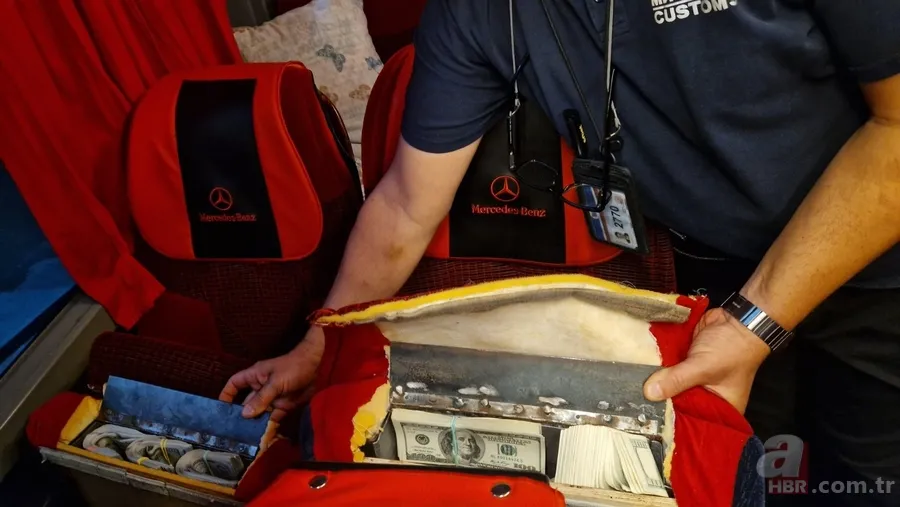 Mercedes otobüsün koltuğundan para fışkırdı! Görenler şoke oldu 6