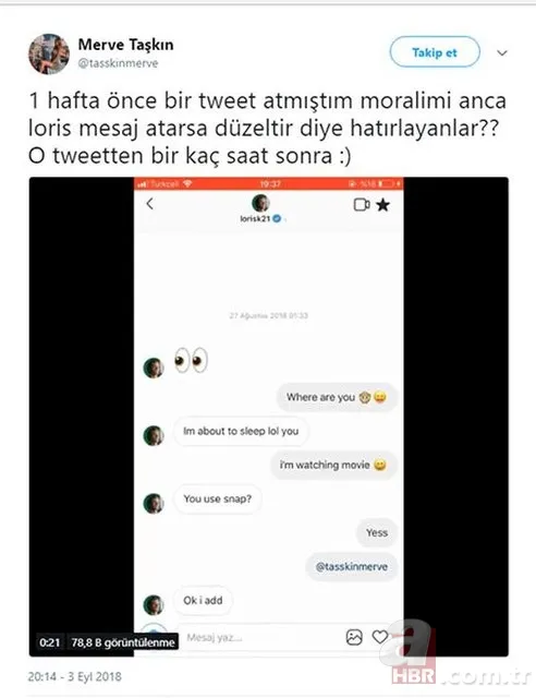 Loris Karius hız kesmiyor! Şimdi de Merve Taşkın'a... 6