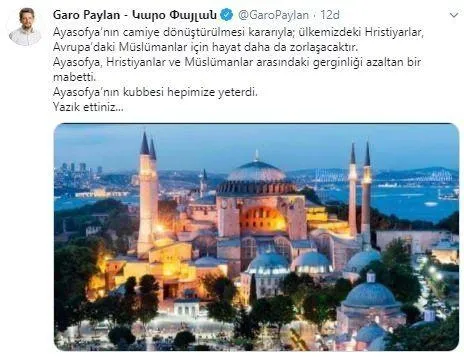 Ayasofya üzerinden algı operasyonuna başladılar! Türkiye karşıtlarından tarihi karara ortak tepki - 1