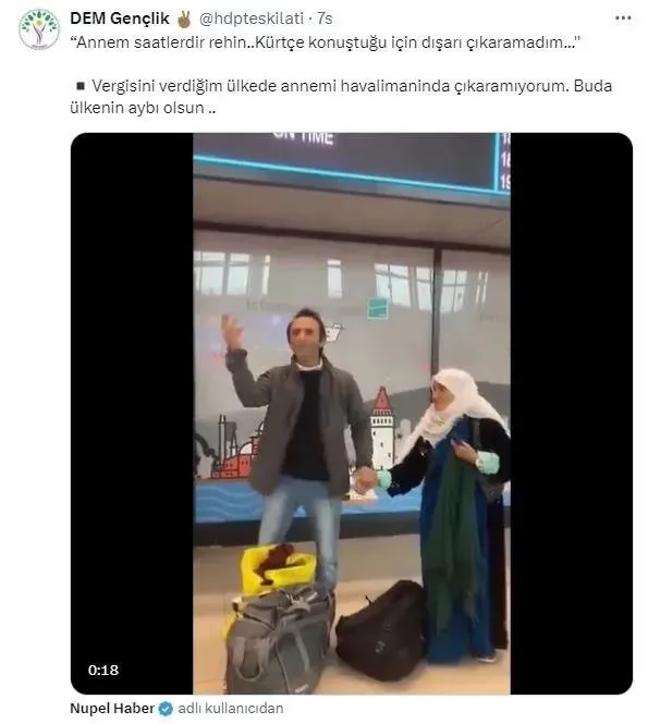 İstanbul Havalimanı’nda ’annesinin bekletildiği’ iddiası provokasyonuna soruşturma