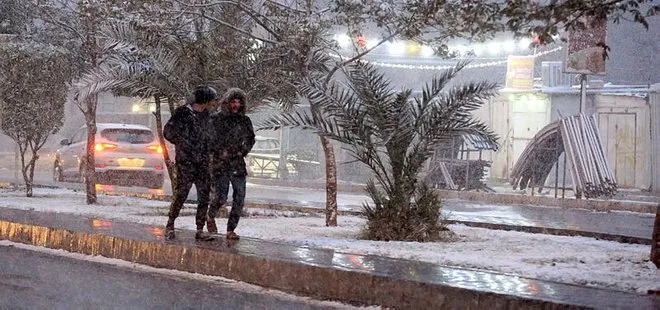 Bağdat’ta 12 yıl sonra ilk! Kar yağışı etkili oldu