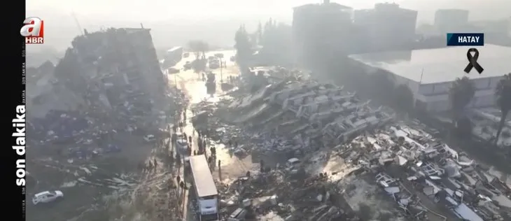 A Haber drone kamerasından DEPREM bölgesi! Facianın boyutunu gözler önüne seren dehşet verici görüntüler