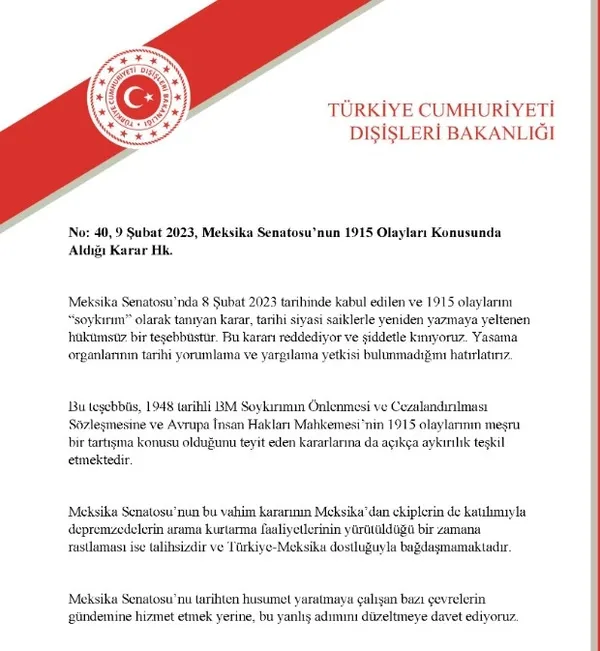Son dakika: Türk Dışişleri Bakanlığı'ndan Meksika'ya kınama - 5