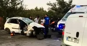Otomobiller çarpıştı: 1 ölü 3 yaralı
